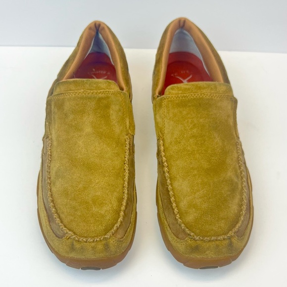 Twisted X Men's Size 12M Slip On Driving Moccasin, Brown Leather Loafer SMUMDMS4 - Picture 11 of 11